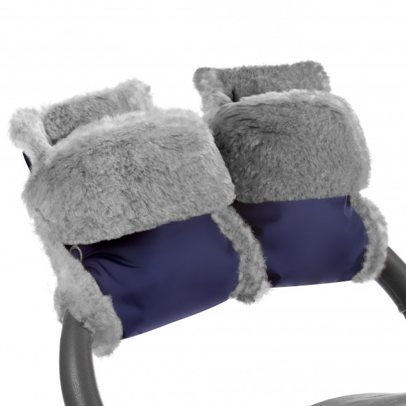 Муфта-рукавички для коляски Esspero Christoffer (Натуральная шерсть) - Navy