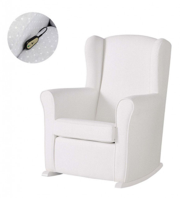 Кресло-качалка с Relax-системой Micuna Wing/Nanny - White/White