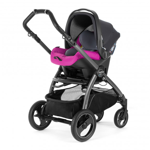 Автокресло Peg Perego Primo Viaggio SL на шасси Book 51S (шасси White/Black) - Bloom Pink