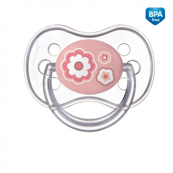 Пустышка Canpol Newborn baby симметричная, силикон, 0-6 мес., арт. 22/580 - розовый