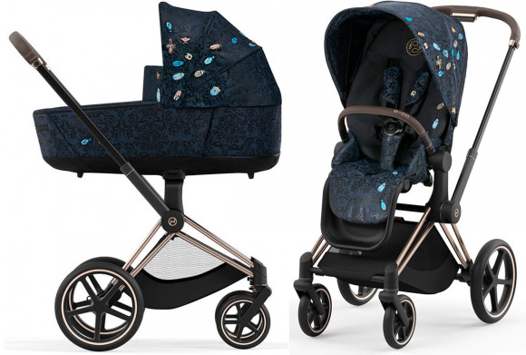 Коляска 2 в 1 Cybex Priam IV (шасси Rosegold) - Jewels of Nature