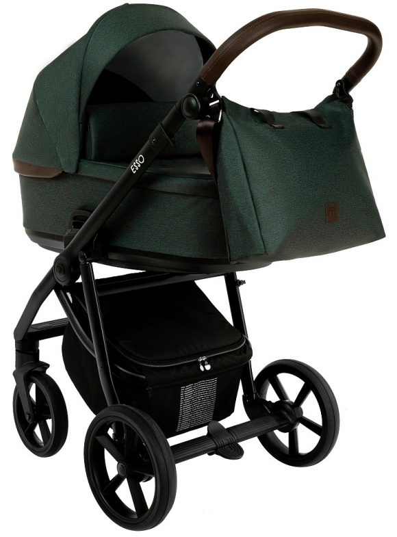 Коляска 2 в 1 Roan Esso - Dark Green/Black/руч.