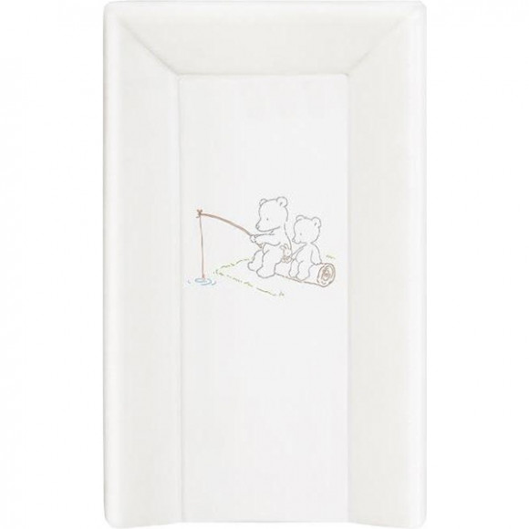 Пеленальный матрац на кровать Ceba Baby на жёстком основании 80 см - Papa Bear White