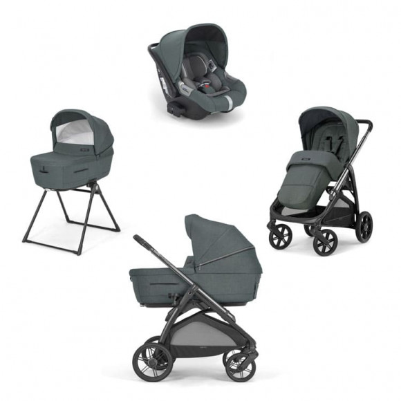 Коляска 3 в 1 Inglesina Aptica (DRW I-Size) с подставкой под люльку Stand Up - Emerald Green