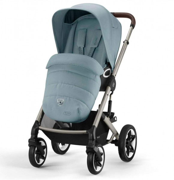 Прогулочная коляска Cybex Talos S Lux - TPE Stormy Blue с дождевиком