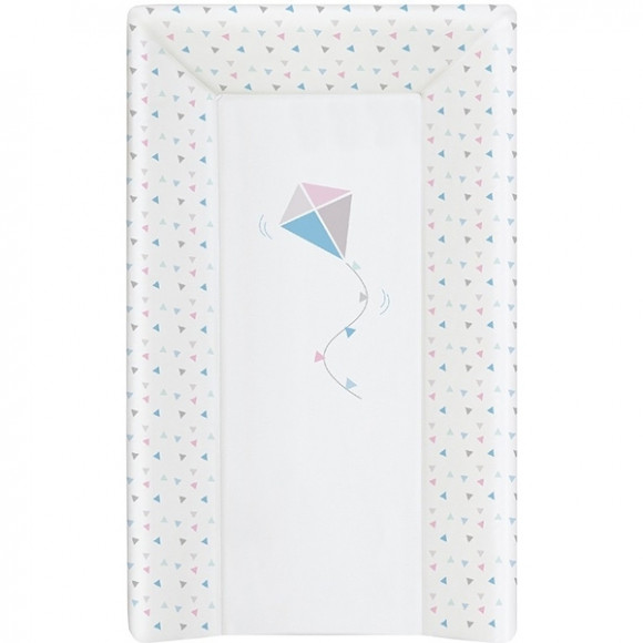 Пеленальный матрац на кровать Ceba Baby на жёстком основании 80 см - Kite Blue/Pink