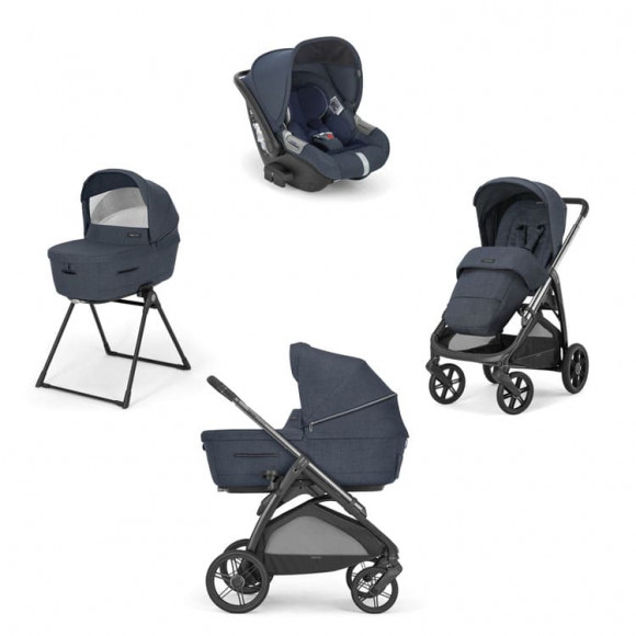 Коляска 3 в 1 Inglesina Aptica (DRW I-Size) с подставкой под люльку Stand Up - Resort Blue