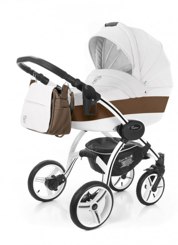 Коляска для новорожденных Esspero Grand I-Nova (шасси White) - Canella leatherette