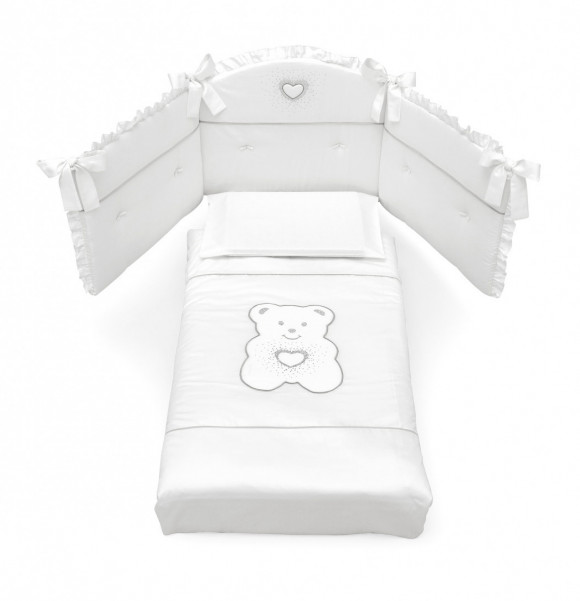 Комплект постельного белья Erbesi Tiffany (3 предмета) - White (белый)