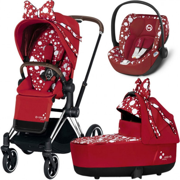 Коляска 3 в 1 Cybex Priam III Jeremy Scott Petticoat (Cloud Z) - Chrome