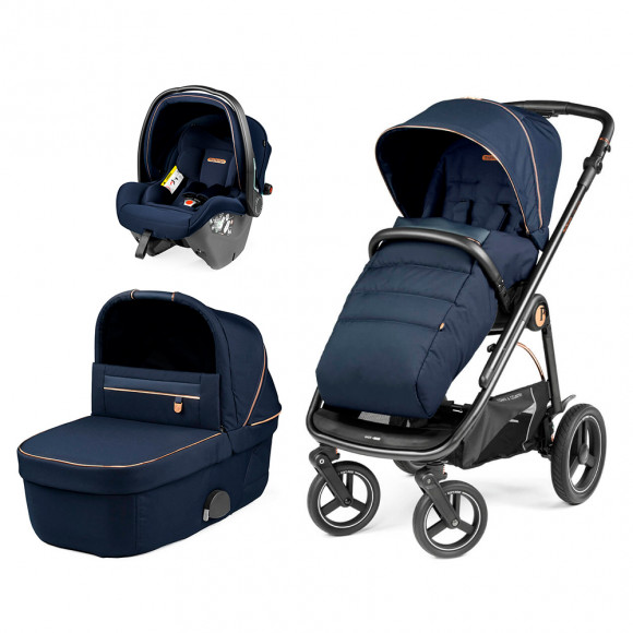 Коляска 3 в 1 Peg Perego Veloce TC SLK - Blue Shine