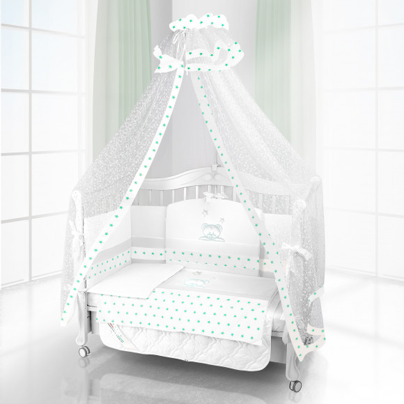 КПБ Beatrice Bambini Unico Capolino (3 предмета) - bianco bianco verde