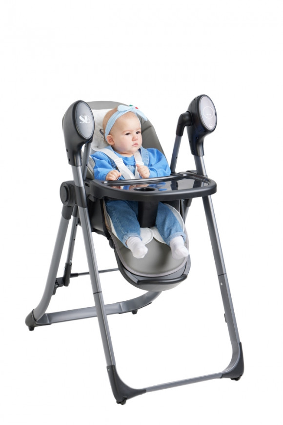 Стульчик для кормления-электрокачели Sweet Baby Amuleto - Steel Grey