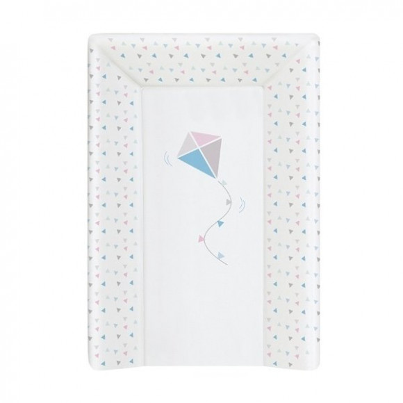 Пеленальный матрац на кровать Ceba Baby на жёстком основании 70 см - Kite Blue/Pink
